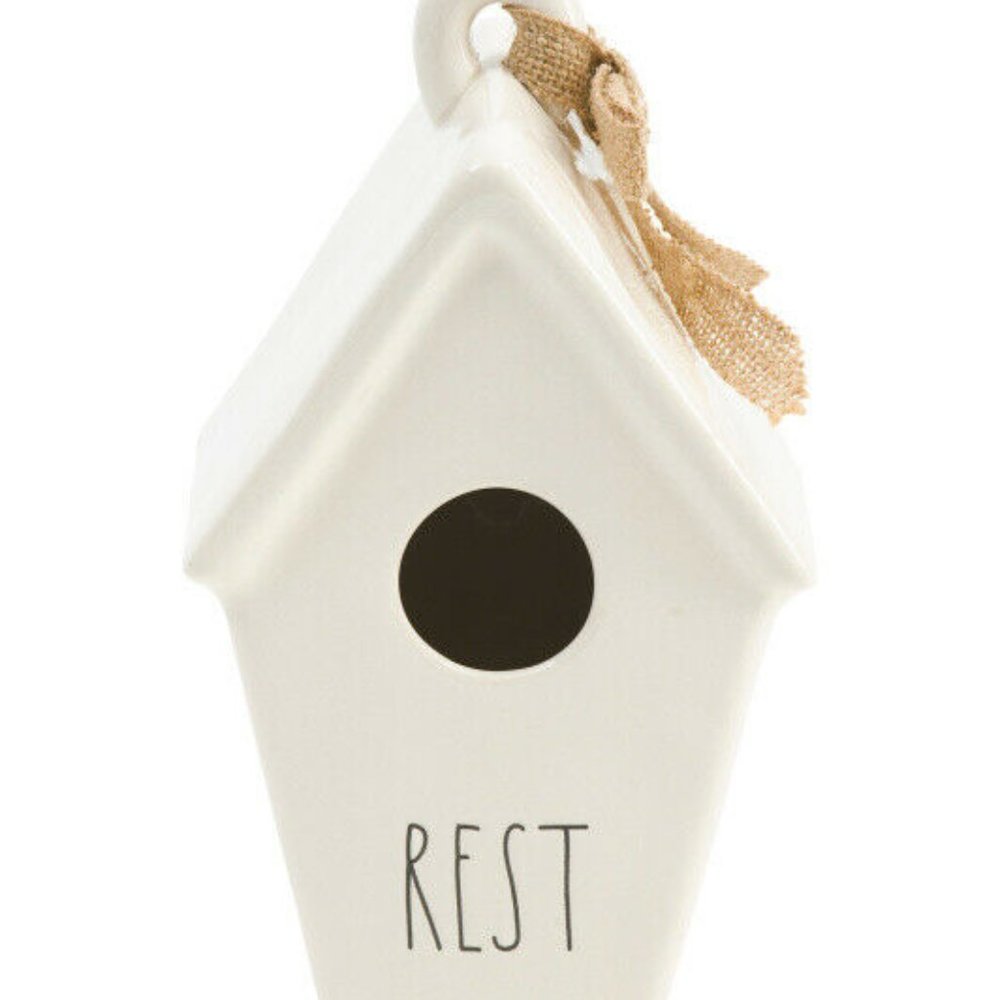 Rae Dunn Birdhouse REST Tapered Roof Bird House